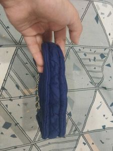 exotic blue Clutch bag