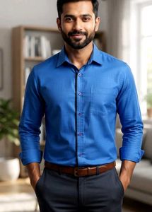 Men's Blue Formal Shirt