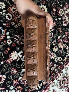 Kashmiri Walnut Wood Hand Carved Jewellery Box