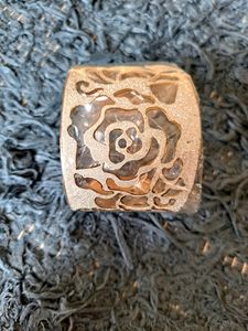 New Silver Bracelet With Golden Lining