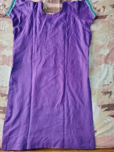 Beautiful Purple Embroidered Kurta set