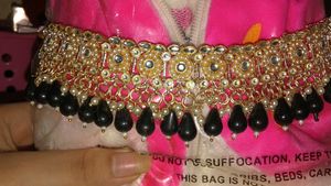 Elegant Black &amp; Gold Choker Set