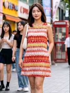 Boho Print Sleeveless Mini Dress