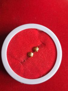 Gold Flower Stud Earrings