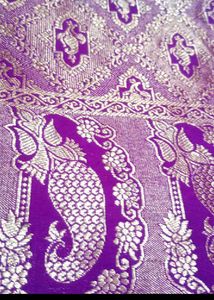 Vibrant Purple Banarasi Silk Saree