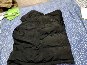 Black Puffer Jacket with Hood