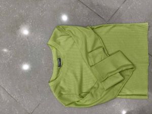 Lime Green Long Sleeve Top