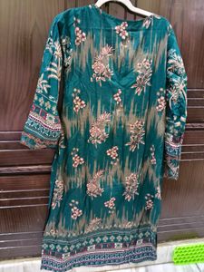 Elegant Teal Embroidered Kurta