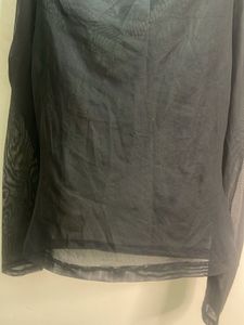 Sheer Black Long Sleeve Top