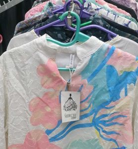 Floral White Top