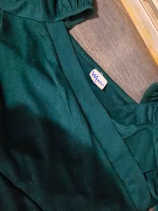 Emerald Green Mini Dress