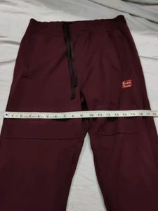 Burgundy Casual Pants