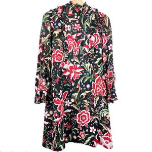 Midnight bloom floral mini dress