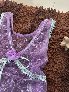 Lavender mint mesh cami