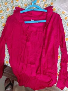 Pink Button-Down Shirt