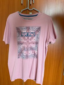 Pepe Jeans Pink Graphic T-Shirt