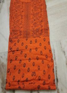 Orange Anarkali Kurta
