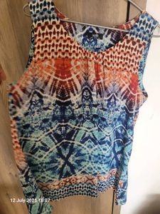 Boho Print Sleeveless Top