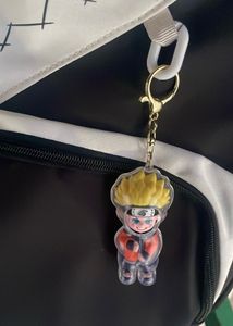 Korean Cute Backpack With Anime Keychain