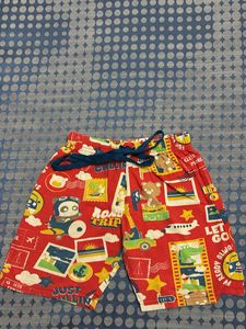 Cute Cartoon Travel Print Shorts Set
