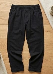 uniqlo black relaxed pants