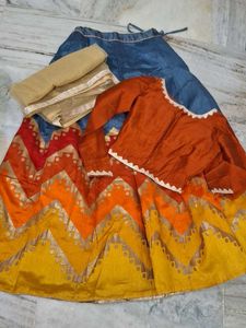 Ethnic Lehenga Choli Set(30,32,34)