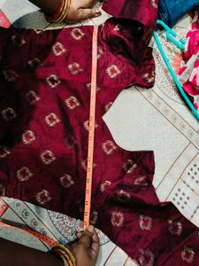 Elegant Maroon Kurta Set with Dupatta