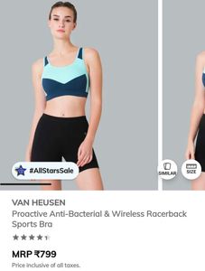 Van Heusen double layered sports bra