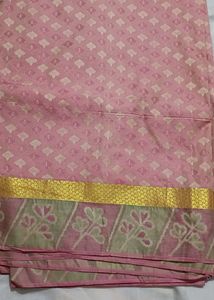 Vintage Pink & Gold Saree
