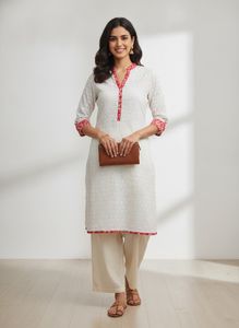 Porcelain Poet Kurta