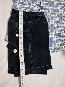 kid's Paisley Print Shirt &amp; Shorts Set
