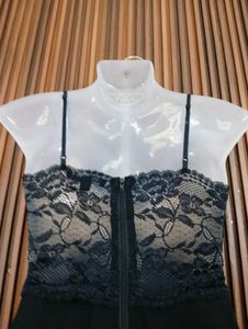 Black Lace Teddy Bodysuit