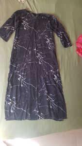 BLACK MARBLE PRINTED KURTI