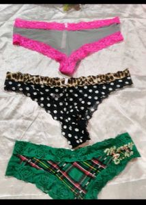 Lace Thong Panties Set