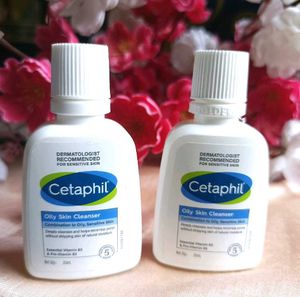COMBO OF 2 Cetaphil Oily Skin Cleanser Face Wash