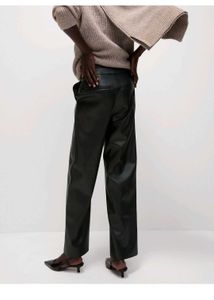 marks and spencer Leather Look Straight Leg Trouse