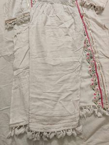 Embroidered Kurta with Tassels