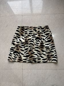 Stylish Animal Print Mini Skirt