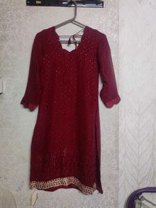 Maroon Kurta sets