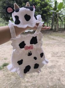 Cute Cow Crochet Set