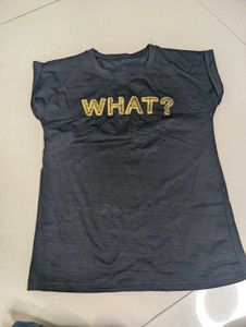 Graphic Print Black T-shirt