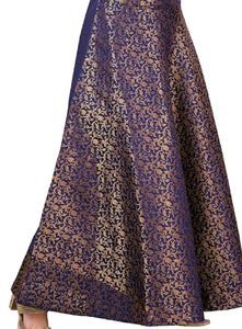 Chanderi Silk Long Skirt with top and Dupatta
