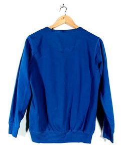 Blue Printed Sweatshirt (Women)