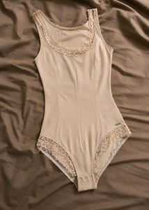 New Expensive Lace Trim Bodysuit