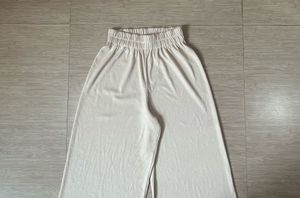 Cream Wide Leg Lower
