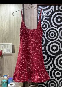 Red Polka Dot Mini Dress