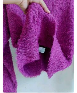 Fuzzy Purple Sweater