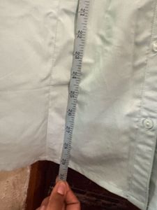 Light Green Collared Button-Up Shirt