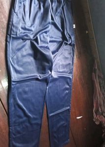 Men's Blue NCC Track Pants with Stripes