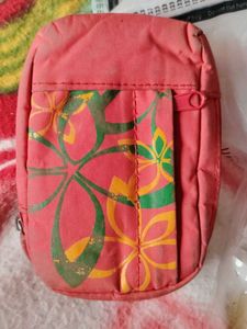 Pink Floral Crossbody Bag